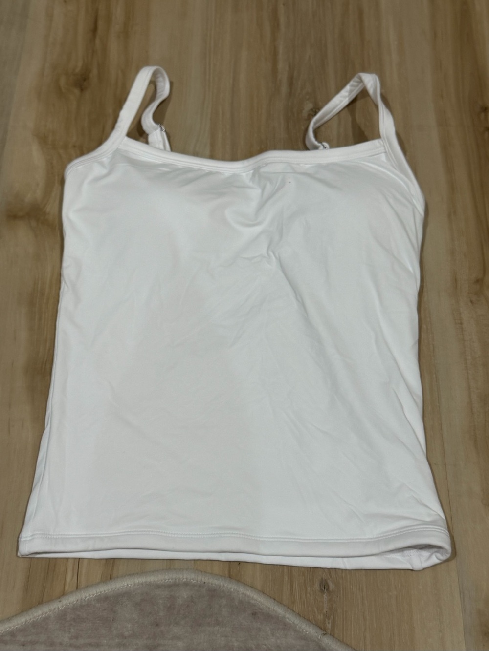 Classic White Women's Camisole Tank Top - Lightweight Spaghetti Strap